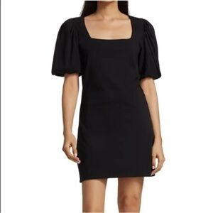FRAME Nina Gathered Organic Cotton-Blend Jersey Mini Dress Size Large
